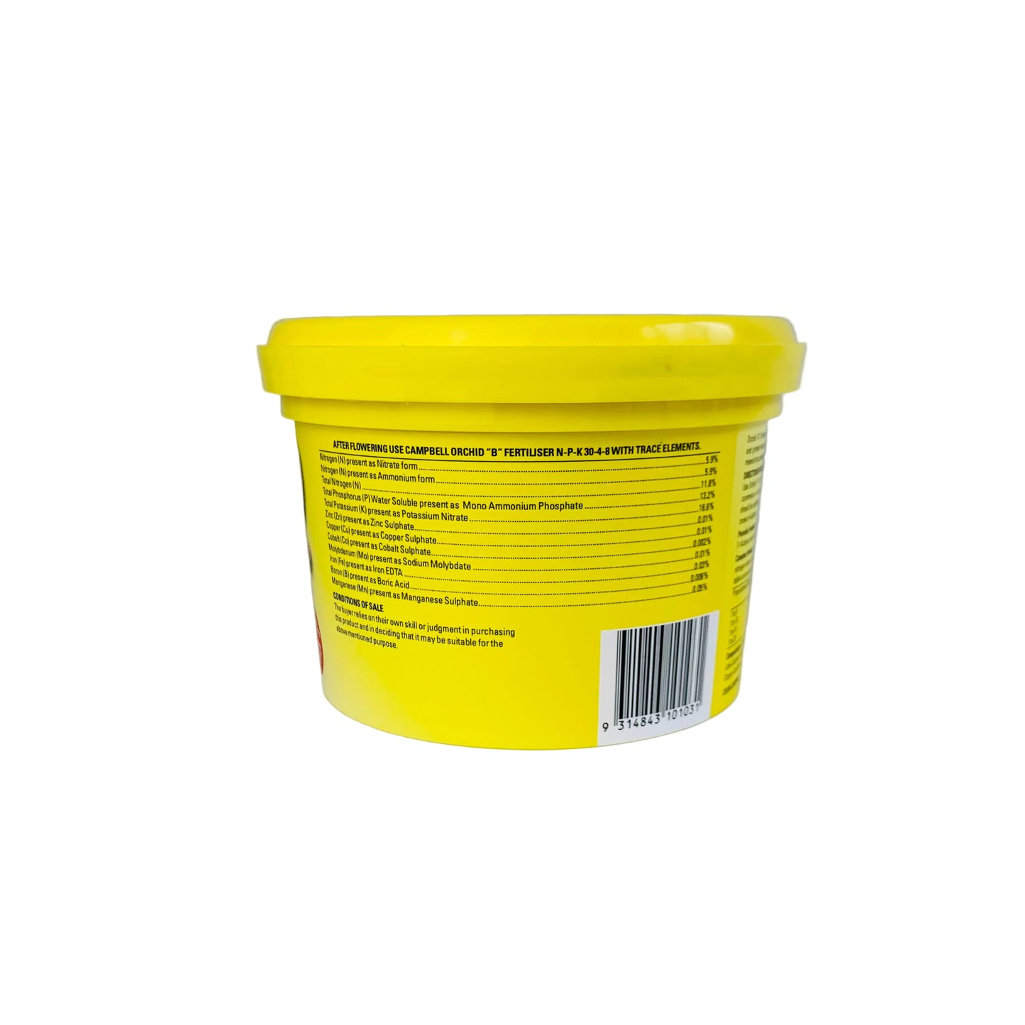 Campbells Orchid Special Fertiliser A (Yellow) 500g - Flowering