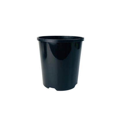 125mm Black Slimline Round Pot - 1L