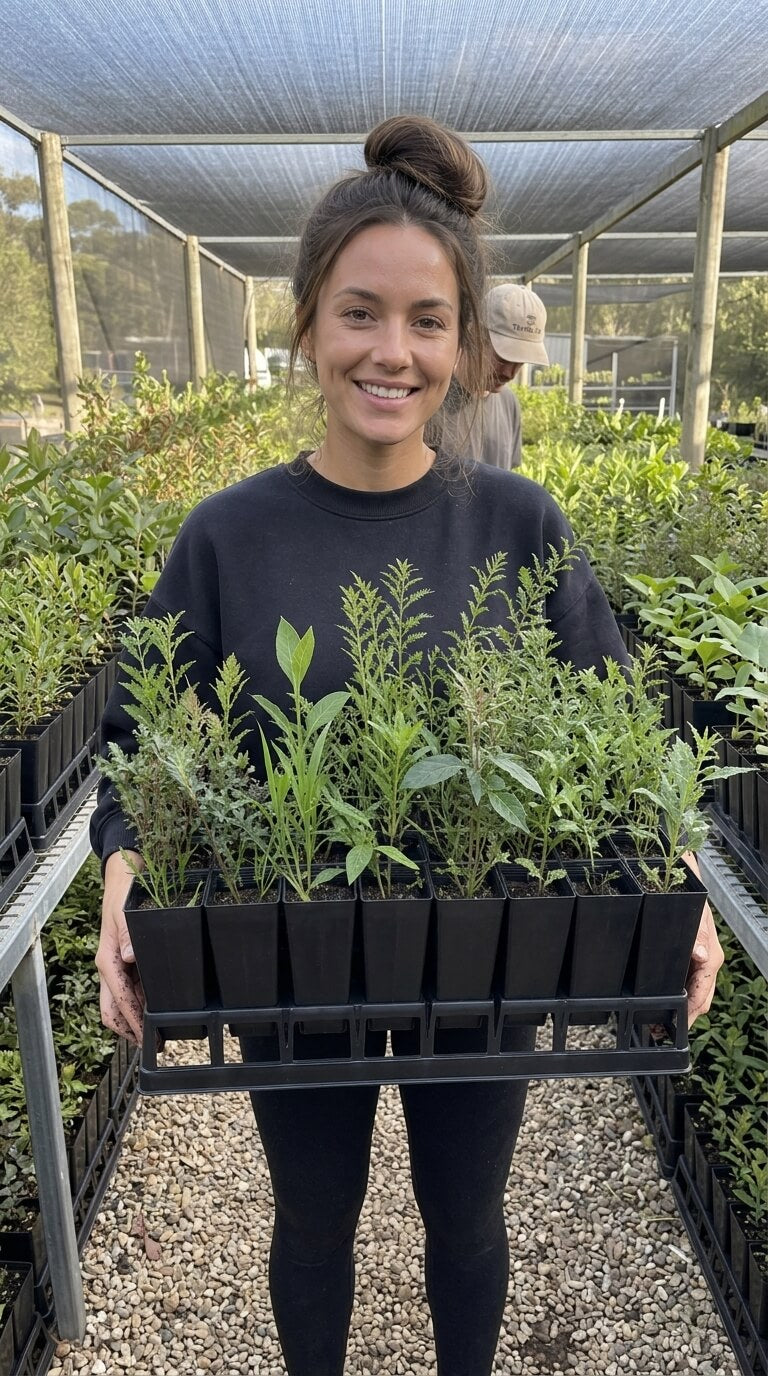 40-Cell Forestry Tube Tray with 50mm Native/Forestry Tube Stock Pots